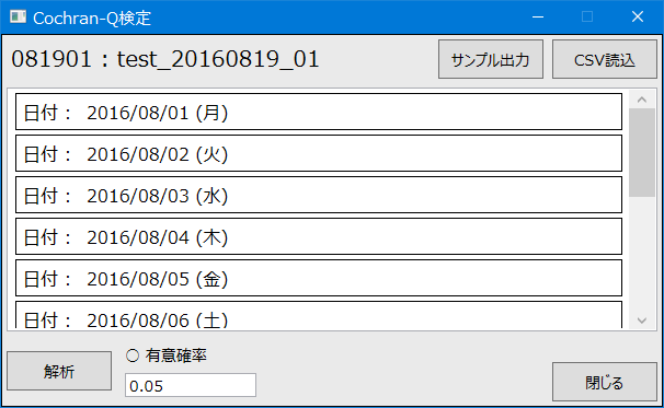 Cochran-Q検定